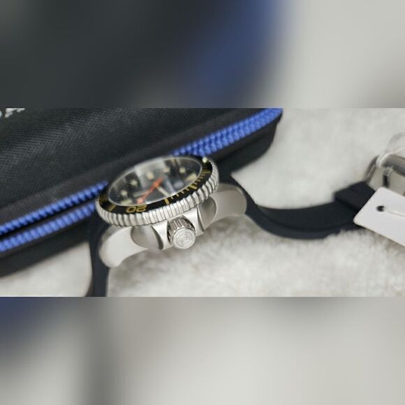 NWT Deep Blue Vintage Master 1000 44mm Automatic Men's Diver Watch Black Dial - Picture 10 of 11